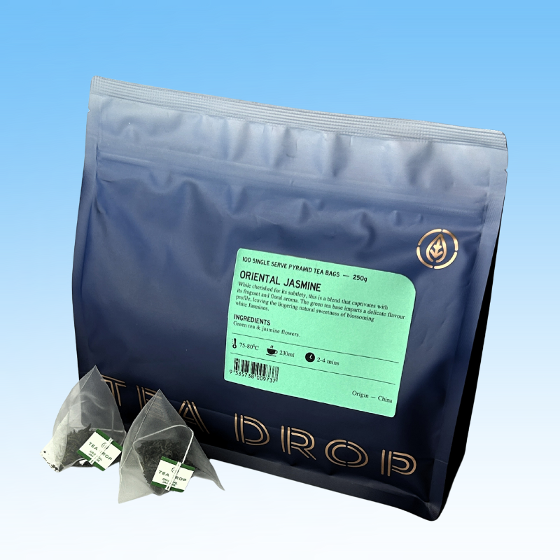 Oriental Jasmine Green Tea - Tea Drop 100's Single cup tea bags